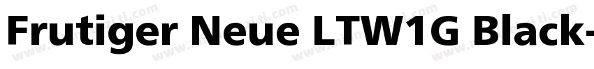Frutiger Neue LTW1G Black字体转换
